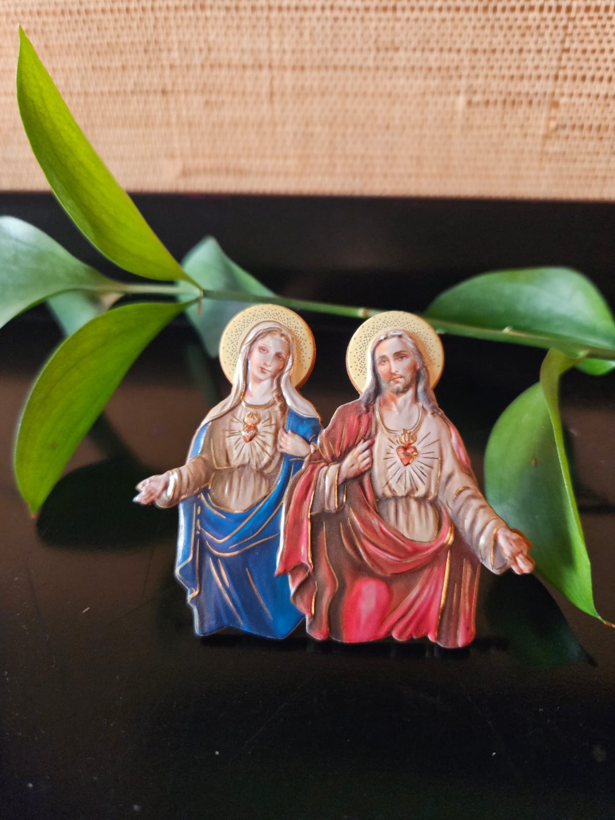 Cuadro con Magnético pequeño - Sagrado Corazon de Jesús y de María