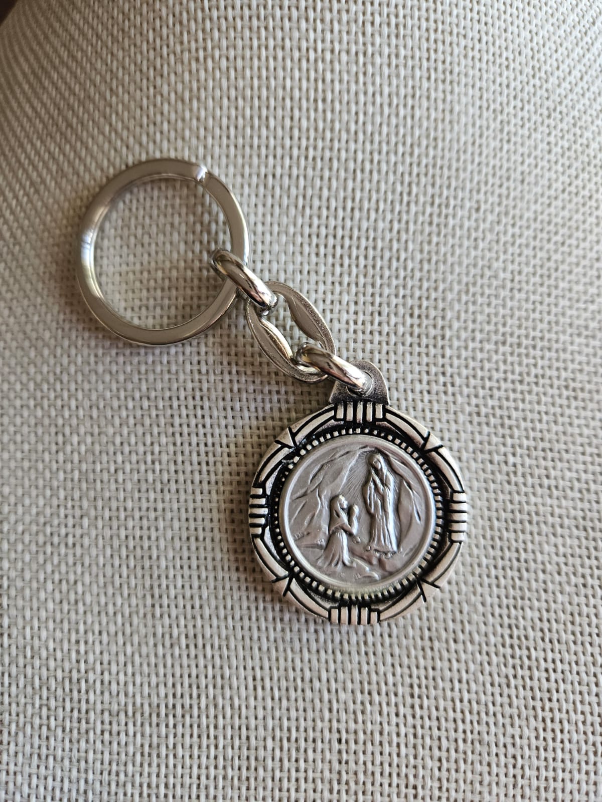 Llavero San Cristóbal y Virgen de Lourdes